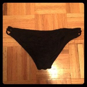 cheeky Victoria secret crochet black bottoms